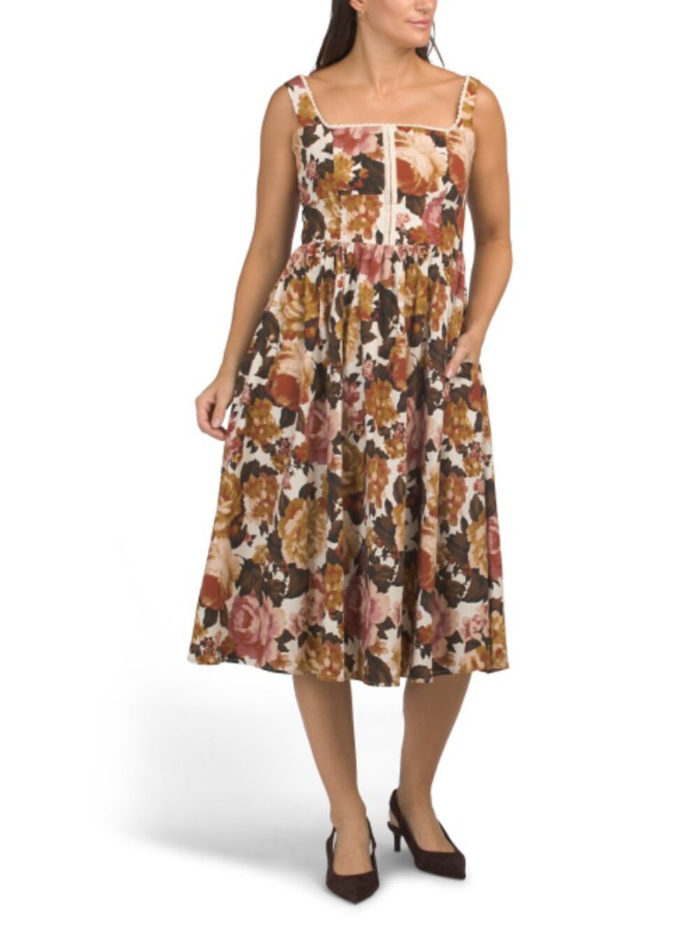 AVEC LES FILLES Corset Top Midi Dress